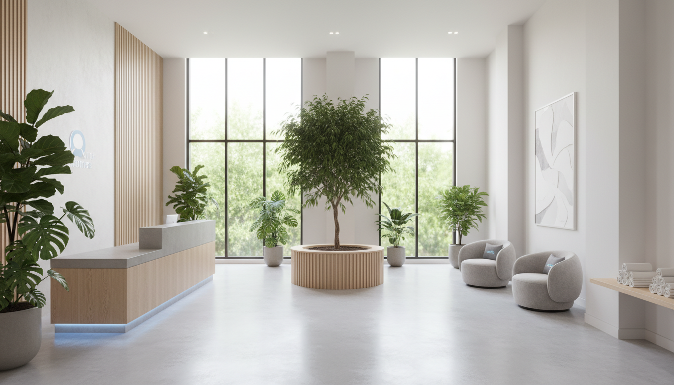 Modern wellness center interior