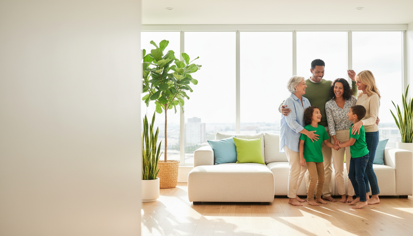 Healthy family enjoying wellness